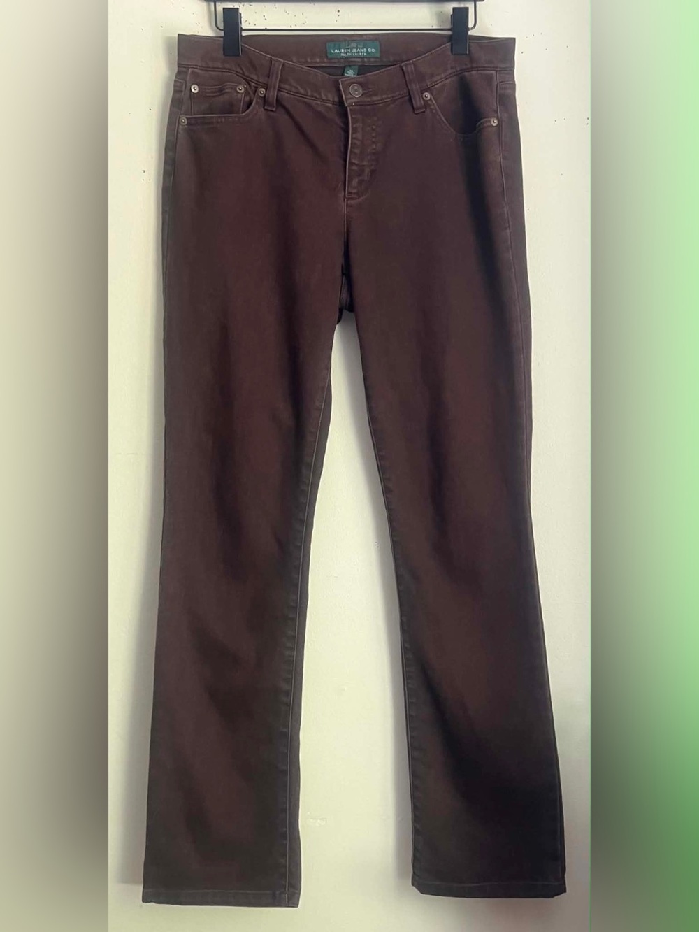Ralph Lauren Women's Chocolate Straight-Leg Jeans